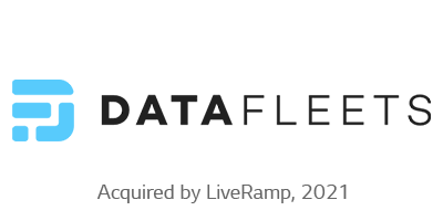 DataFleets' company logo and Acquired by LiveRamp, 2021