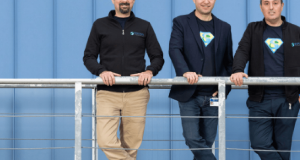 Image for the From left to right, the founders of Eatron Technologies, Can Kurtulus (CTO), Dr Umut Genc (CEO) and Amedeo Bianchimano (CCO).
